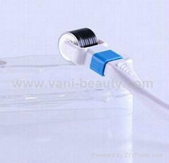 360 degree rotating head derma roller titanium micro needle roller 