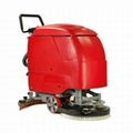 Walk Behind Scrubber with 24V free Maintenance Battery 1