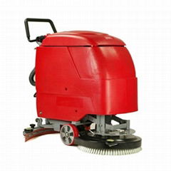 Walk Behind Scrubber with 24V free Maintenance Battery