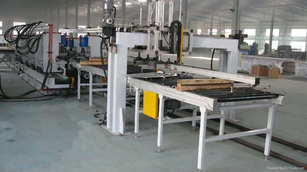 Side board production line and freezer assembly line with side board bending 5