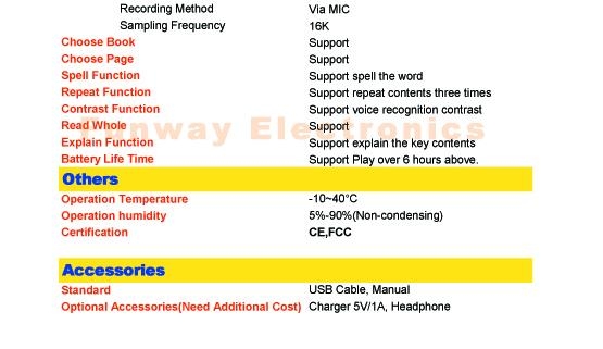 OEM or ODM Smart Kids' Talking Pen Child Speaking Pen 3