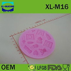 Cake decorating silicone mould,gum paste impression 3D mould,silicone mould manu