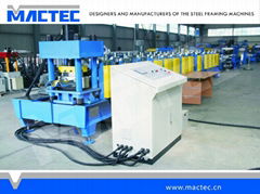 Highway guardrail roll forming machine