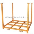 Stack racks with removable posts for bags, cartons, tires 2