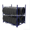 Adjustable Steel Tyre Rack for PCR TBR warehouse storage 1