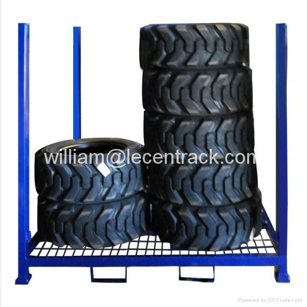 Stackable and Collapsible tyre Stillages with wire mesh