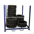 Stackable and Collapsible tyre Stillages with wire mesh 2