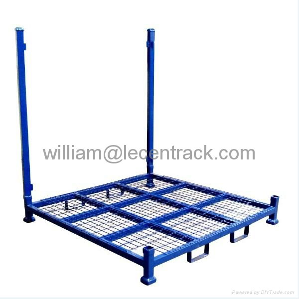 Stackable and Collapsible tyre Stillages with wire mesh 4