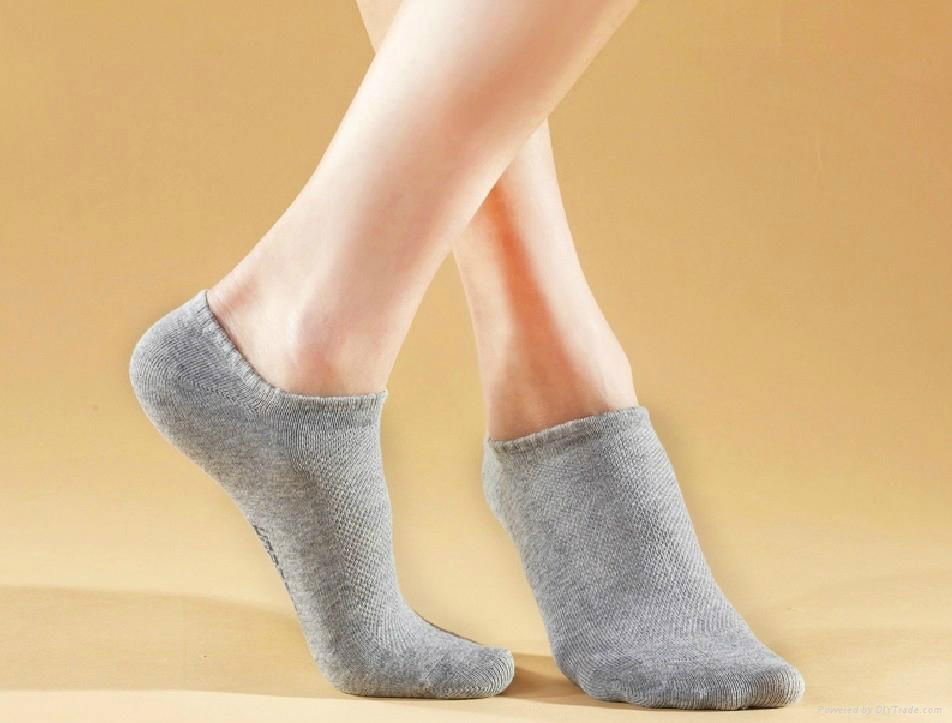 Janes nano silver socks boat socks woman socks