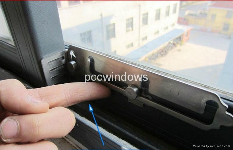 DIY Child safety window bolt lock /UPVC Sliding window space limter 5