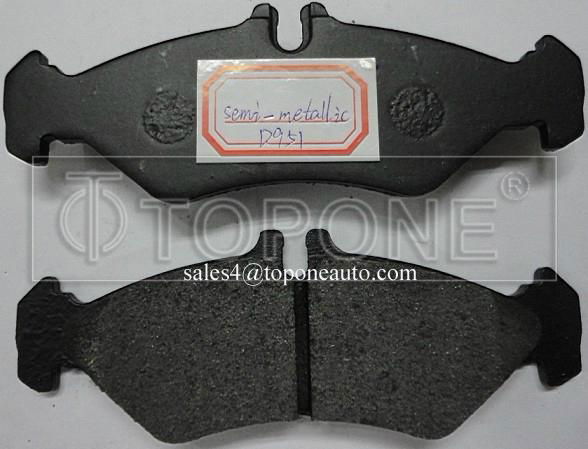 Low Metallic&Semi-Metallic Friction Material Brake Pad For Mecedes Benz GDB1262