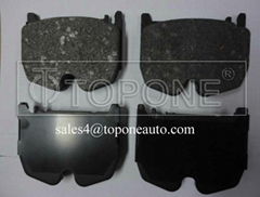 Low Metallic&Semi-Metallic Friction Material Brake Pad For Mecedes Benz GDB1599&