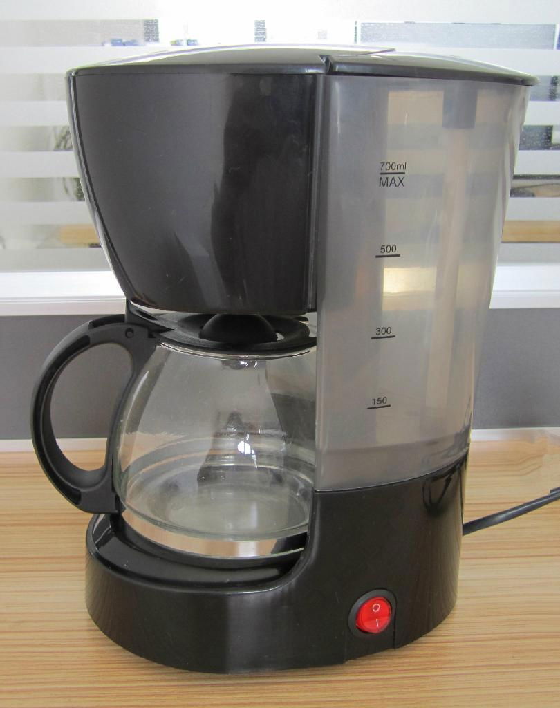 0.7L 4-6 cups 550-650W GS/CE/CB/ROHS Certified Drip Coffee Maker 4