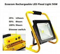 Dimmable Rechargeable LED Flood Light 50W 2