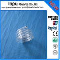 spiral quartz glass tubing  (helix ,spring quartz tube ) 2