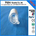 spiral quartz glass tubing  (helix ,spring quartz tube ) 1