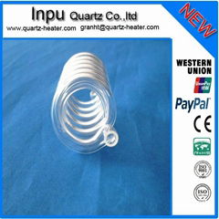 spiral quartz glass tubing  (helix ,spring quartz tube )