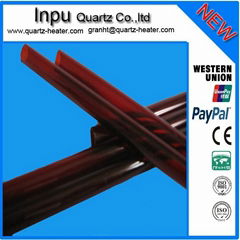 red quartz glass tube