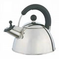 2.2L Stainless Steel Whistling Kettle With Bakelite Handle (KT10) 1