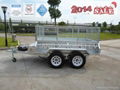 8*5 cage trailer dual axle trailer