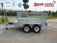 8*5 cage trailer dual axle trailer 