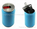 Fashion design stainless steel thermos mug with a straw 1