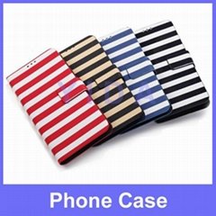 Zebra-Stripe Leather Case Cover for Samsung Galaxy i9600 S5