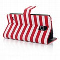 Zebra-Stripe Leather Case Cover for Samsung Galaxy i9600 S5 2