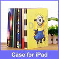 Despicable Me 2 Yellow Minion People PU Leather Case Covers for iPad mini 2 1