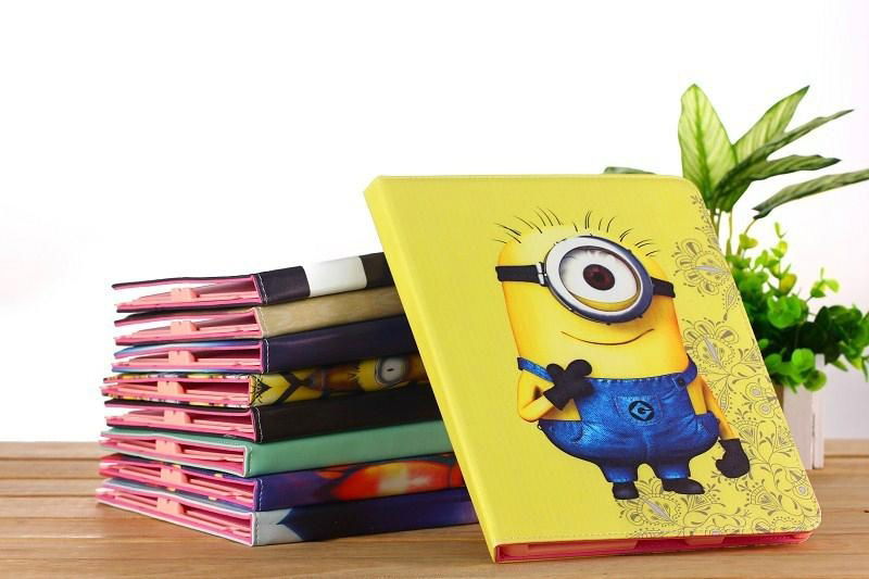 Despicable Me 2 Yellow Minion People PU Leather Case Covers for iPad mini 2 4