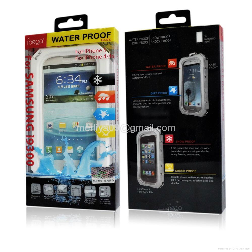 Newest!! New Product waterproof shockproof case for Samsung S3 S4 5