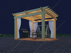 WPC outdoor pergola OLDA-5001