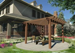 WPC waterproof Pergola OLDA-5005 16.4ft.*13ft.*9ft.