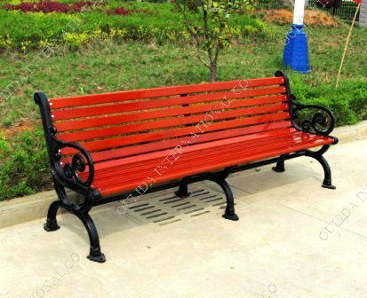 Antique cast iron backed bench OLDA-8016 150*60*80CM