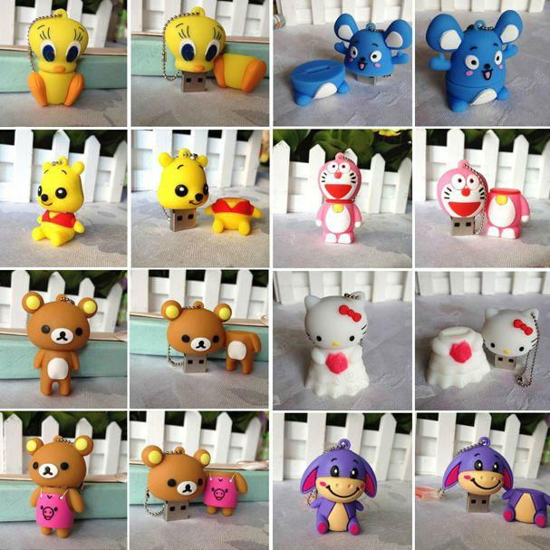 wholesale cheap 4gb 8gb 16gb 32gb cartoon usb flash driver pendriver 5