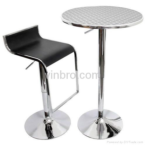 VinBRO Custom Modern/Antique Bar Stool Table Set Furniture LED Ice Buckets Wood