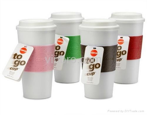 VinBRO Coffee Mug Cups Ceramic Reusable Plastic Stainless Steel Set Starbucks 3