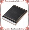 Custom Made  Brown Leather Business Card Holder 2