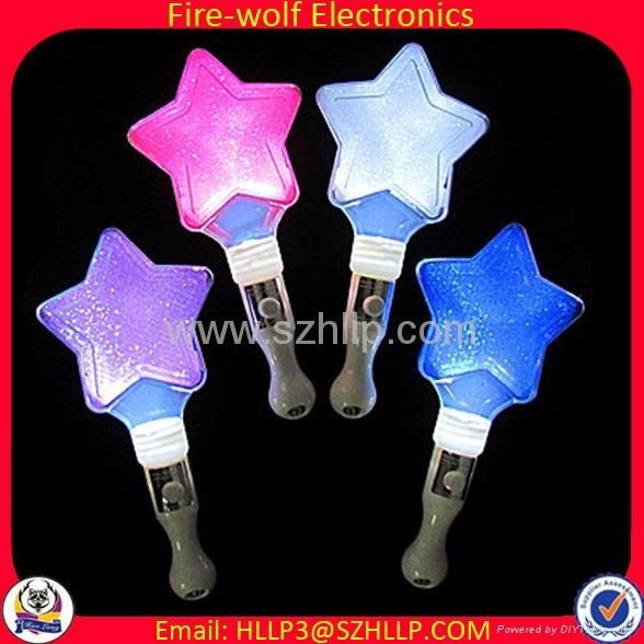 Star Flashing Stick Heart Glowing Wand for Event China Manufacturer