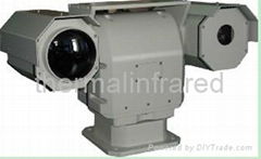 Detect Distance 6600m to vehicle 2400m to people ptz thermal camera