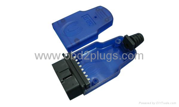 OBD II connector with case