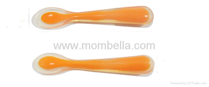Silicone baby spoon