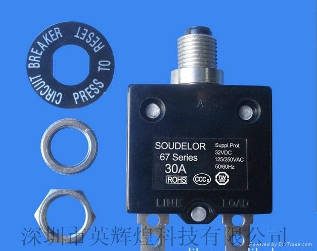 Overload protection [device] 67  125 vac / 250 vac / 32 VDC 50 to 60 hz 30 a 2