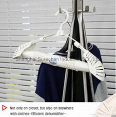 Moisture Absorber Dehumidifying Clothes Hanger Cloth Hanger Dehumidifier Silica