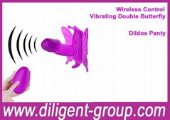 Wireless control vibrating dildos panty