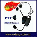 2000m walkie talkie helmet headset professional intercom headset