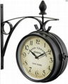 12inch  iron  outdoor wall  clock  1