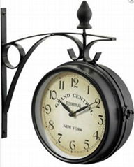 12inch  iron  outdoor wall  clock 