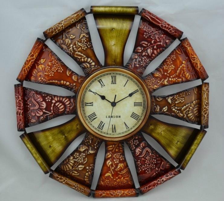 iron art wall clock 