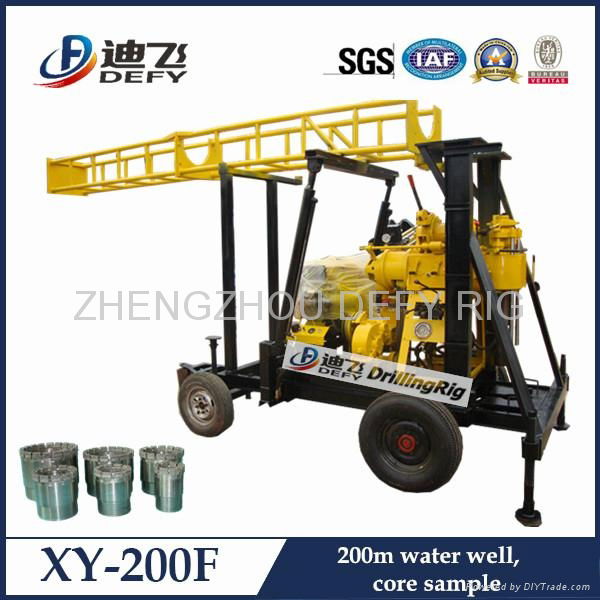 XY-200F water well drilling rig--200m deep